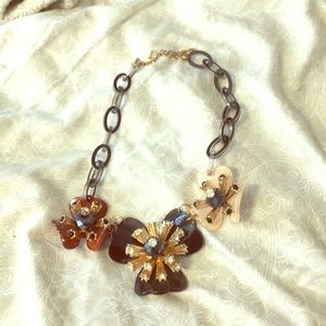 Floral statement necklace
